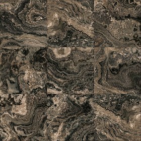 Textures   -   ARCHITECTURE   -   TILES INTERIOR   -   Marble tiles   -  Brown - Decorative tiles agata effect Pbr texture seamless 22318