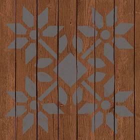 Textures   -   ARCHITECTURE   -   WOOD FLOORS   -   Decorated  - Parquet decorated stencil texture seamless 04698 (seamless)
