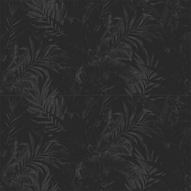 Textures   -   ARCHITECTURE   -   TILES INTERIOR   -   Ornate tiles   -   Floral tiles  - caribbean pattern tile pbr texture seamless 22204 - Specular