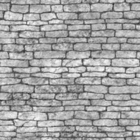 Textures   -   ARCHITECTURE   -   STONES WALLS   -   Stone blocks  - Wall stone with regular blocks texture seamless 08367 - Displacement