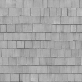 Textures   -   ARCHITECTURE   -   ROOFINGS   -   Shingles wood  - Wood shingle roof texture seamless 03853 - Displacement