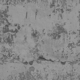 Textures   -   ARCHITECTURE   -   CONCRETE   -   Bare   -   Damaged walls  - Concrete bare damaged wall PBR texture seamless 22045 - Displacement