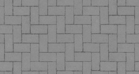 Textures   -   ARCHITECTURE   -   PAVING OUTDOOR   -   Concrete   -   Herringbone  - Herringbone concrete paving outdoor with moss texture seamless 19257 - Displacement