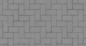Textures   -   ARCHITECTURE   -   PAVING OUTDOOR   -   Concrete   -   Herringbone  - Herringbone concrete paving outdoor with moss texture seamless 19257 - Displacement