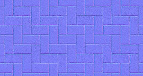Textures   -   ARCHITECTURE   -   PAVING OUTDOOR   -   Concrete   -   Herringbone  - Herringbone concrete paving outdoor with moss texture seamless 19257 - Normal