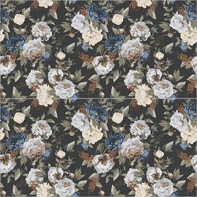 Textures   -   ARCHITECTURE   -   TILES INTERIOR   -   Ornate tiles   -  Floral tiles - floral pattern tile pbr texture seamless 22206