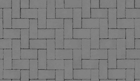 Textures   -   ARCHITECTURE   -   PAVING OUTDOOR   -   Concrete   -   Herringbone  - Herringbone concrete paving outdoor texture seamless 19258 - Displacement