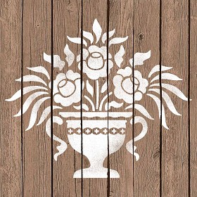 Textures   -   ARCHITECTURE   -   WOOD FLOORS   -  Decorated - Parquet decorated stencil texture seamless 04701