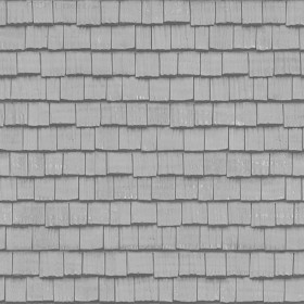 Textures   -   ARCHITECTURE   -   ROOFINGS   -   Shingles wood  - Wood shingle roof texture seamless 03855 - Displacement