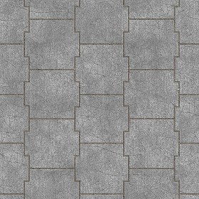 Textures   -   ARCHITECTURE   -   PAVING OUTDOOR   -   Concrete   -  Blocks damaged - Concrete paving outdoor damaged texture seamless 05556