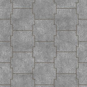 Textures   -   ARCHITECTURE   -   PAVING OUTDOOR   -   Concrete   -   Blocks damaged  - Concrete paving outdoor damaged texture seamless 05556 (seamless)