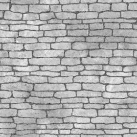 Textures   -   ARCHITECTURE   -   STONES WALLS   -   Stone blocks  - Wall stone with regular blocks texture seamless 08370 - Displacement
