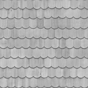 Textures   -   ARCHITECTURE   -   ROOFINGS   -   Shingles wood  - Wood shingle roof texture seamless 03856 - Displacement