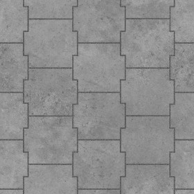 Textures   -   ARCHITECTURE   -   PAVING OUTDOOR   -   Concrete   -   Blocks damaged  - Concrete paving outdoor damaged texture seamless 05557 - Displacement