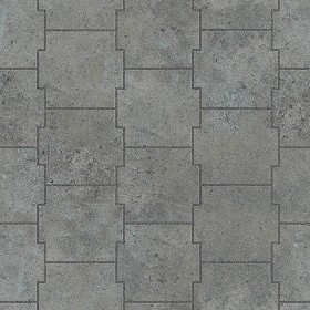 Textures   -   ARCHITECTURE   -   PAVING OUTDOOR   -   Concrete   -  Blocks damaged - Concrete paving outdoor damaged texture seamless 05557
