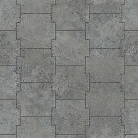 Textures   -   ARCHITECTURE   -   PAVING OUTDOOR   -   Concrete   -   Blocks damaged  - Concrete paving outdoor damaged texture seamless 05557 (seamless)