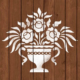 Textures   -   ARCHITECTURE   -   WOOD FLOORS   -  Decorated - Parquet decorated stencil texture seamless 04703