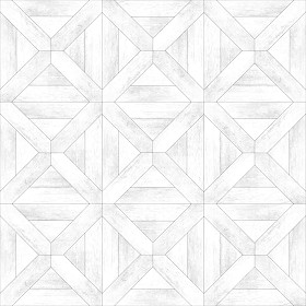Textures   -   ARCHITECTURE   -   WOOD FLOORS   -   Geometric pattern  - Parquet geometric pattern texture seamless 04800 - Ambient occlusion