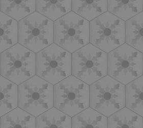 Textures   -   ARCHITECTURE   -   TILES INTERIOR   -   Hexagonal mixed  - Hexagonal tile texture seamless 16872 - Displacement