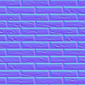Textures   -   ARCHITECTURE   -   BRICKS   -   White Bricks  - White bricks texture seamless 00497 - Normal
