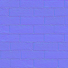 Textures   -   ARCHITECTURE   -   CONCRETE   -   Plates   -   Clean  - Concrete block wall texture seamless 01703 - Normal