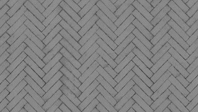 Textures   -   ARCHITECTURE   -   PAVING OUTDOOR   -   Concrete   -   Herringbone  - Herringbone concrete paving outdoor with moss texture seamless 19286 - Displacement