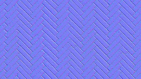 Textures   -   ARCHITECTURE   -   PAVING OUTDOOR   -   Concrete   -   Herringbone  - Herringbone concrete paving outdoor with moss texture seamless 19286 - Normal