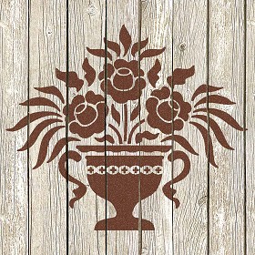 Textures   -   ARCHITECTURE   -   WOOD FLOORS   -  Decorated - Parquet decorated stencil texture seamless 04705