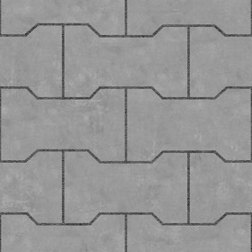 Textures   -   ARCHITECTURE   -   PAVING OUTDOOR   -   Concrete   -   Blocks regular  - Paving outdoor concrete regular block texture seamless 05706 - Displacement