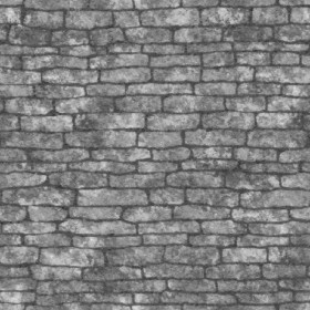 Textures   -   ARCHITECTURE   -   STONES WALLS   -   Stone blocks  - Wall stone with regular blocks texture seamless 08373 - Displacement