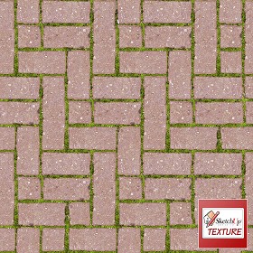 Textures   -   ARCHITECTURE   -   PAVING OUTDOOR   -   Parks Paving  - Concrete block park paving texture seamless 18835 (seamless)