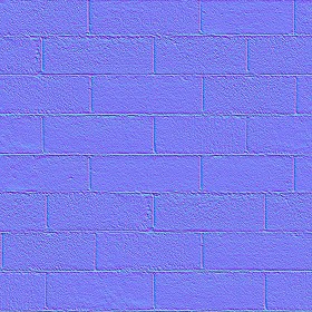 Textures   -   ARCHITECTURE   -   CONCRETE   -   Plates   -   Clean  - Concrete block wall texture seamless 01704 - Normal