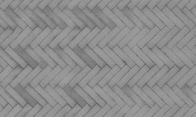 Textures   -   ARCHITECTURE   -   PAVING OUTDOOR   -   Concrete   -   Herringbone  - Herringbone concrete paving outdoor with moss texture seamless 19287 - Displacement