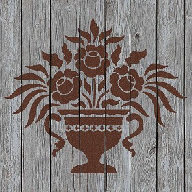 Textures   -   ARCHITECTURE   -   WOOD FLOORS   -  Decorated - Parquet decorated stencil texture seamless 04706