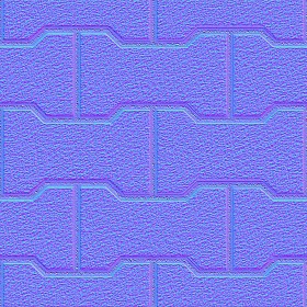 Textures   -   ARCHITECTURE   -   PAVING OUTDOOR   -   Concrete   -   Blocks regular  - Paving outdoor concrete regular block texture seamless 05707 - Normal