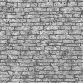 Textures   -   ARCHITECTURE   -   STONES WALLS   -   Stone blocks  - Wall stone with regular blocks texture seamless 08374 - Displacement