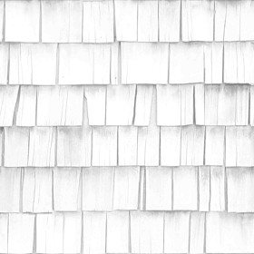 Textures   -   ARCHITECTURE   -   ROOFINGS   -   Shingles wood  - Wood shingle roof texture seamless 03860 - Ambient occlusion