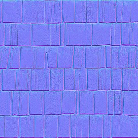 Textures   -   ARCHITECTURE   -   ROOFINGS   -   Shingles wood  - Wood shingle roof texture seamless 03860 - Normal