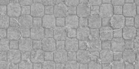 Textures   -   ARCHITECTURE   -   PAVING OUTDOOR   -   Concrete   -   Blocks damaged  - Damaged concrete outdoor paving with grass texture seamless 20783 - Displacement