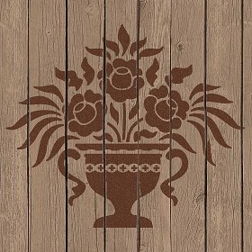 Textures   -   ARCHITECTURE   -   WOOD FLOORS   -  Decorated - Parquet decorated stencil texture seamless 04707