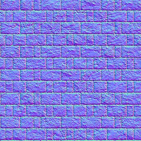 Textures   -   ARCHITECTURE   -   STONES WALLS   -   Stone blocks  - Wall stone with regular blocks texture seamless 08375 - Normal