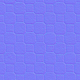 Textures   -   ARCHITECTURE   -   PAVING OUTDOOR   -   Concrete   -   Blocks mixed  - concrete paving PBR texture seamless 21819 - Normal