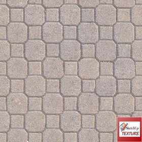 Textures   -   ARCHITECTURE   -   PAVING OUTDOOR   -   Concrete   -  Blocks mixed - concrete paving PBR texture seamless 21819