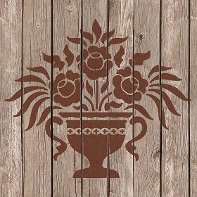 Textures   -   ARCHITECTURE   -   WOOD FLOORS   -  Decorated - Parquet decorated stencil texture seamless 04708