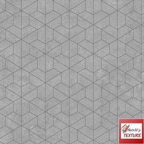 Textures   -   ARCHITECTURE   -   PAVING OUTDOOR   -   Concrete   -   Blocks mixed  - concrete paving PBR texture seamless 21821 (seamless)