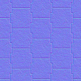 Textures   -   ARCHITECTURE   -   PAVING OUTDOOR   -   Pavers stone   -   Blocks mixed  - Pavers stone mixed size texture seamless 06171 - Normal