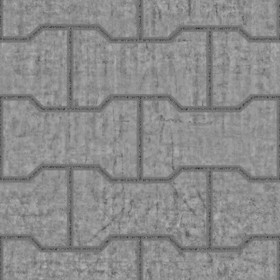 Textures   -   ARCHITECTURE   -   PAVING OUTDOOR   -   Concrete   -   Blocks regular  - Paving outdoor concrete regular block texture seamless 05709 - Displacement