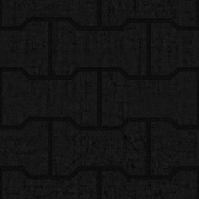 Textures   -   ARCHITECTURE   -   PAVING OUTDOOR   -   Concrete   -   Blocks regular  - Paving outdoor concrete regular block texture seamless 05709 - Specular