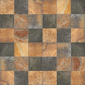 Textures   -   ARCHITECTURE   -   TILES INTERIOR   -  Stone tiles - Slate paving pbr texture seamles 22256