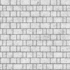 Textures   -   ARCHITECTURE   -   STONES WALLS   -   Stone blocks  - Wall stone with regular blocks texture seamless 08376 - Displacement